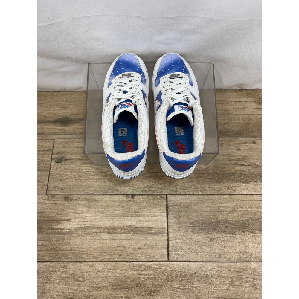 Nike Air Force 1 Low New Jersey Nets Hardwood Classics Size 8 2020 DC1404-100 - Picture 8 of 11